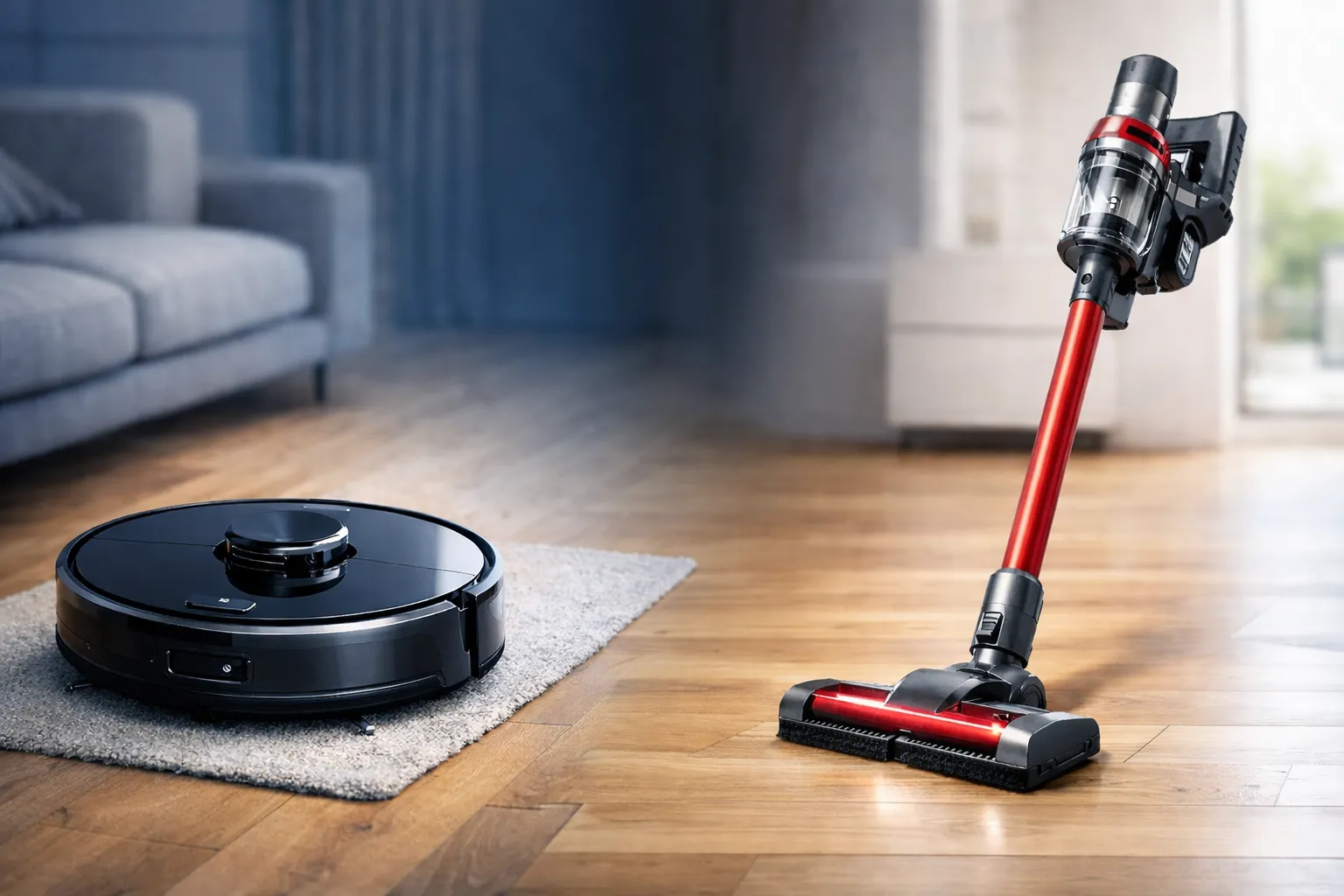 Illustration de l'article : Aspirateur Robot vs Aspirateur Balai : Quel Choix en 2026 ?