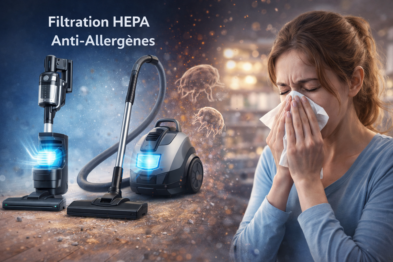 Aspirateur pour allergiques