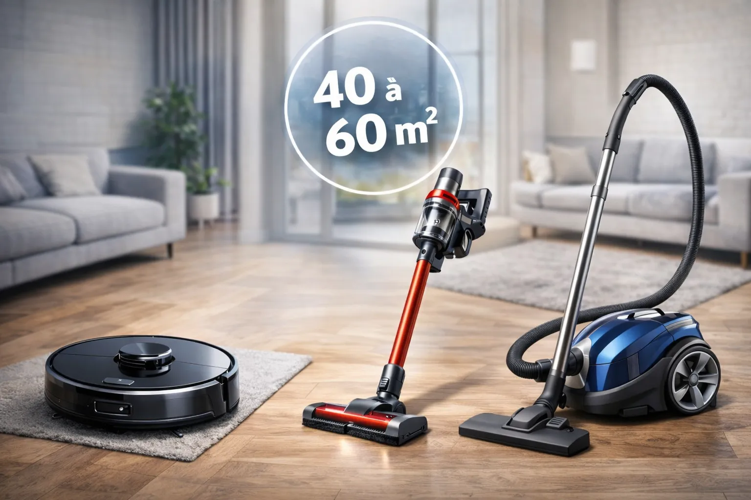 Aspirateur pour appartement 40-60m²