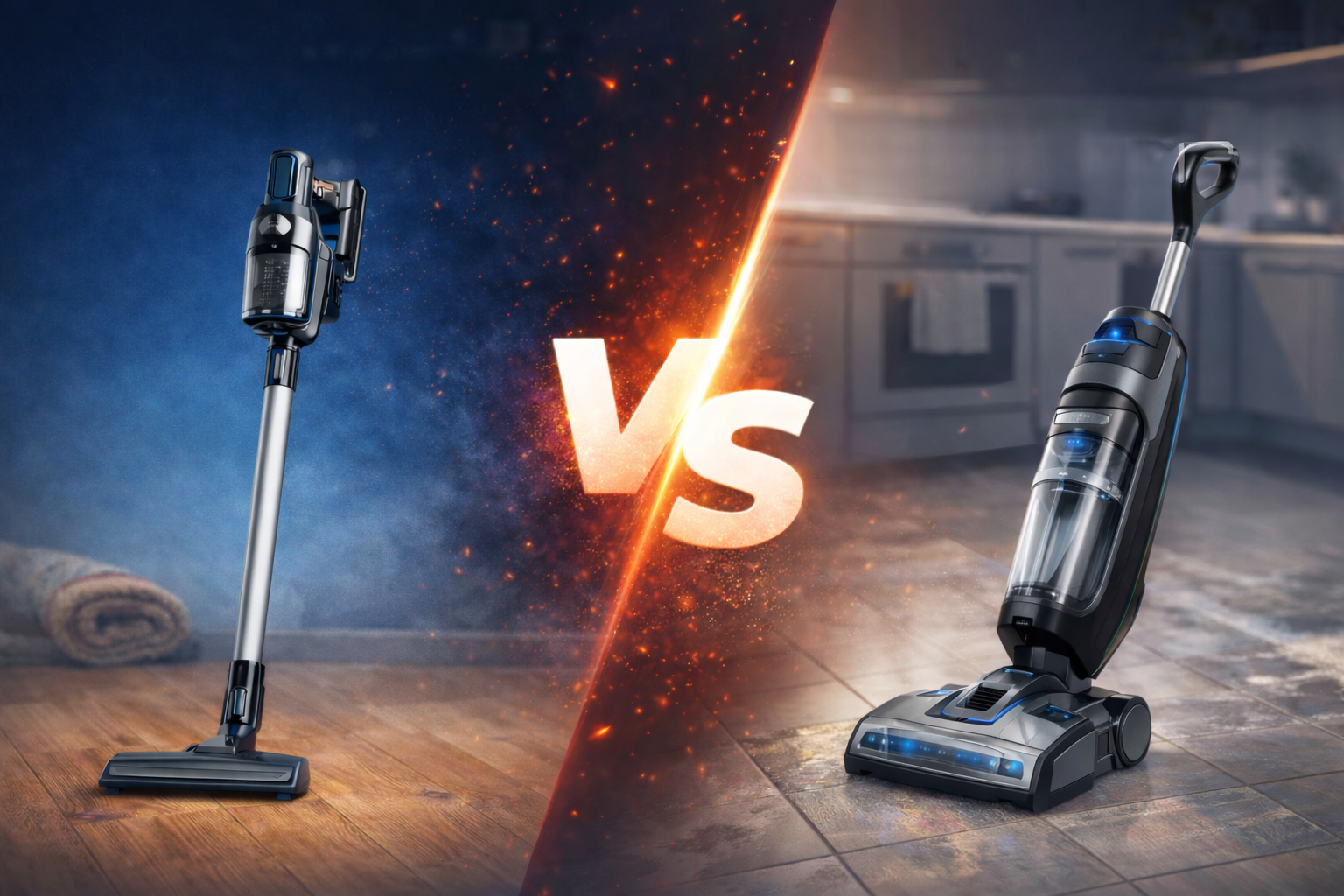 Aspirateur balai vs laveur