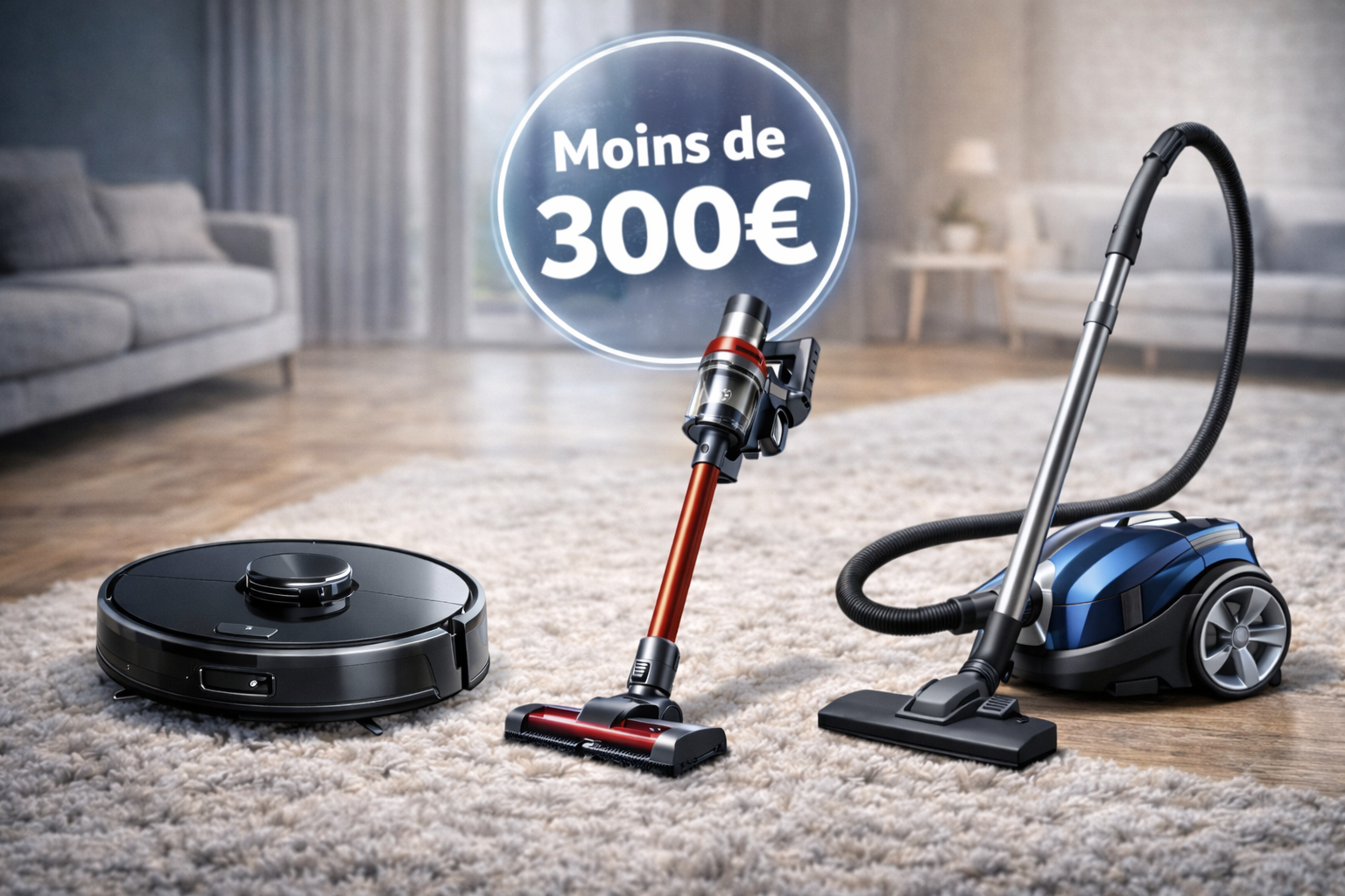 Meilleur aspirateur à moins de 300 € en 2025 : le vrai comparatif