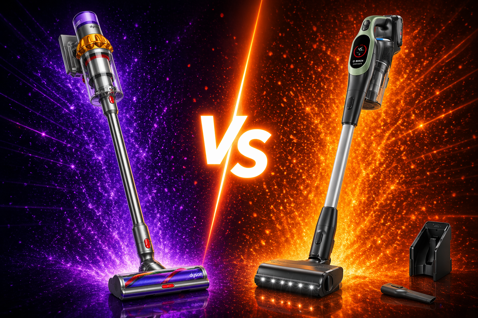 Comparatif : Dyson V15 vs Bosch Unlimited 9 (2026) : lequel choisir ?