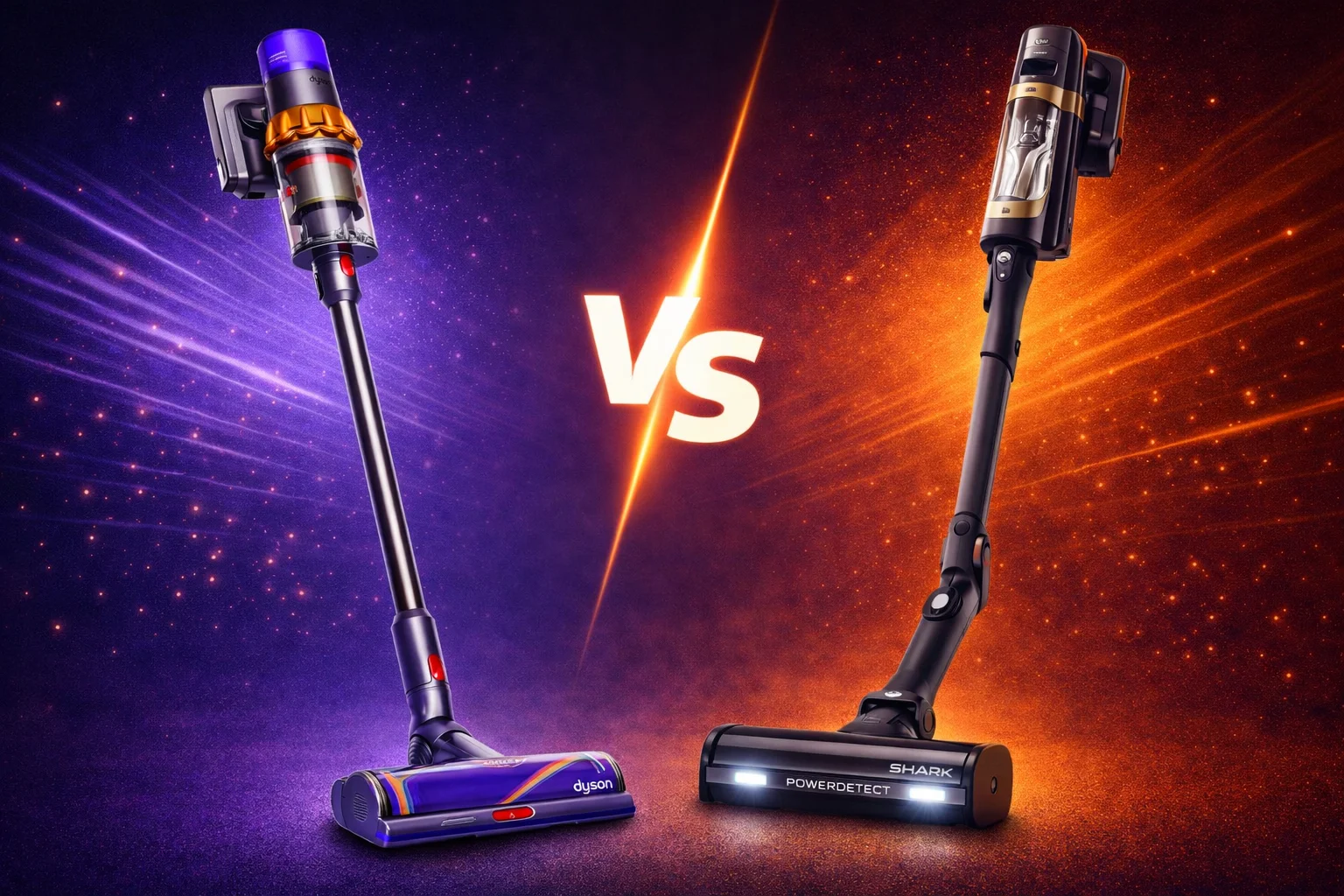 Comparatif : Dyson V15 vs Shark PowerDetect Enhanced (2026) : comparatif complet et avis