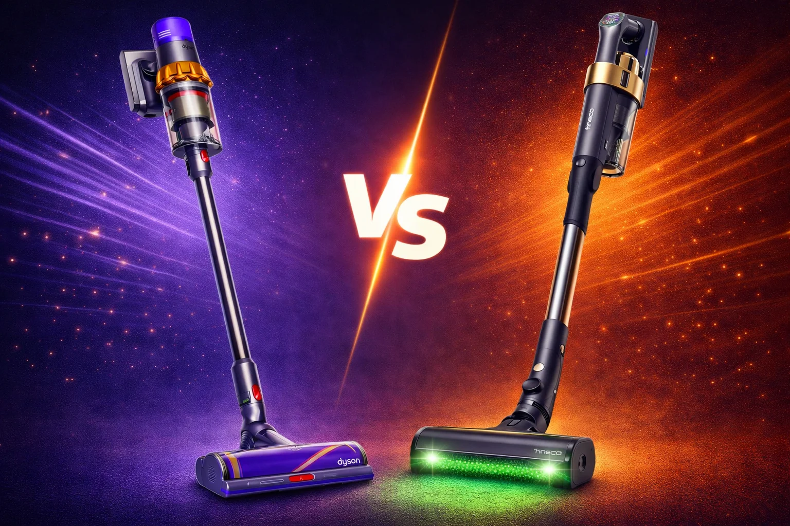 Comparatif : Dyson V15 vs Tineco Pure One A90S (2026) : comparatif complet et avis